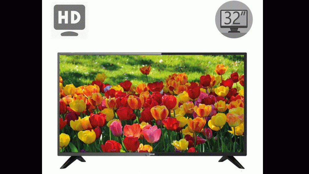طراحی زیبا تلویزیون 32 اینچ سام مدل T4000
