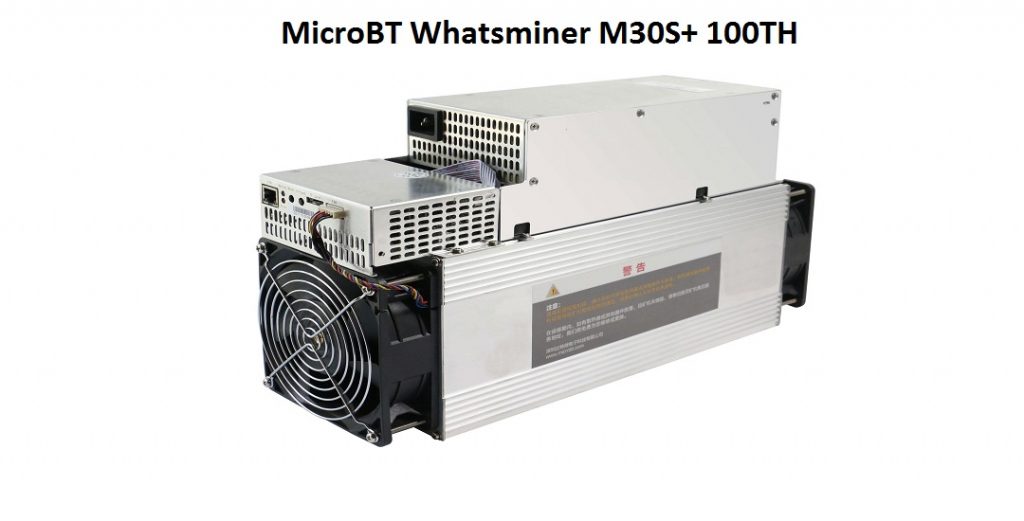دستگاه ماینر میکرو بی تی مدل MicroBT Whatsminer M30S+ 100TH