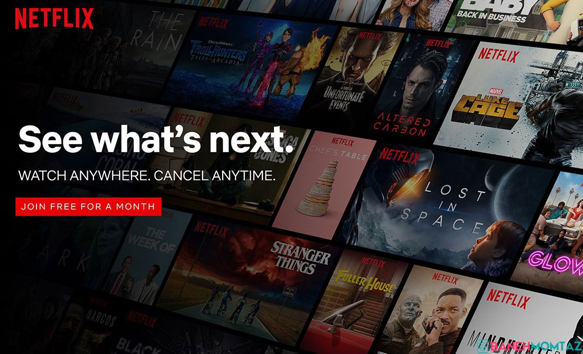 یک ماه اشتراک رایگان Netflix در تلویزیون سونی X8077G
