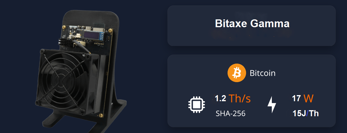 دستگاه ماینر کم مصرف مدل Bitaxe Gamma 1.2Th/s خرید Bitaxe Gamma | ماینر خانگی با توان 1.2 TH/s و مصرف 17 وات