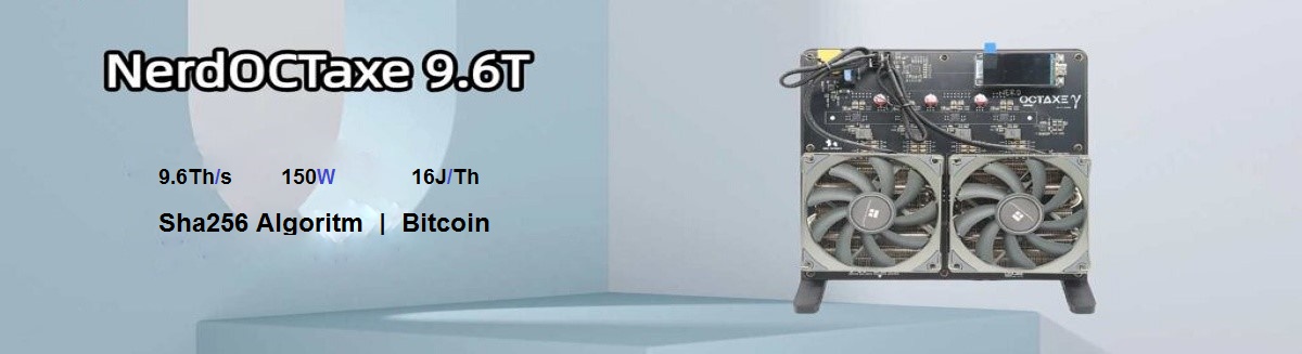 دستگاه ماینر کم مصرف مدل Bitaxe NerdOctaxe 9.6Th/s خرید Bitaxe NerdOctaxe | ماینر خانگی کممصرف با توان 9.6 TH/s و مصرف 150 وات